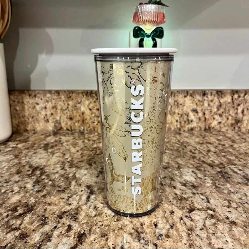 New Starbucks Philippines Gold White Whale Siren Cold Cup Asia Overseas